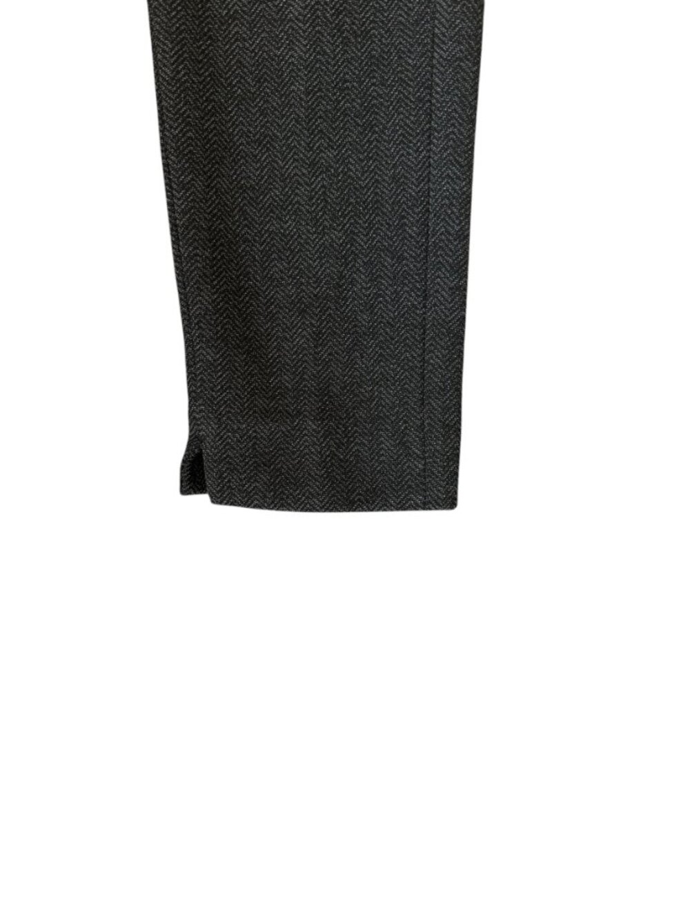 WHBM tweed slim ankle black herringbone pants with pockets women's size 4 - Picture 6 of 12